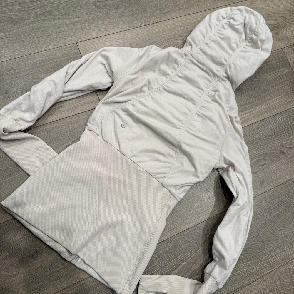 Light Gray Hooded Jacket Reversible - image 7